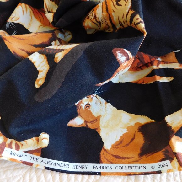 Lil Monsters Tricks & Treats Party Cotton Steel Halloween ghost cat fabric BTHY - Picture 12 of 16